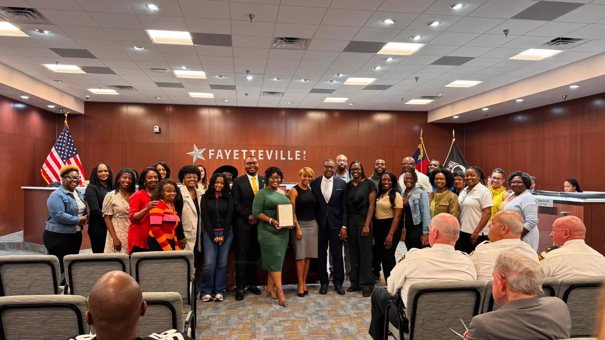 City of Fayetteville Financial Literacy Proclamation Group Photo